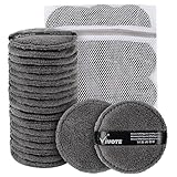 VIVOTE Microfibre Washable Pads 20 Stück Wiederverwendbare Abschminkpads aus...