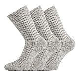 TippTexx 24 3 Paar Wollsocken 100% Wolle ohne Gummidruck im Abschlußrand mit ANTI-LOCH-GARANTIE (as3, numeric, numeric_39, numeric_42, regular, regular)