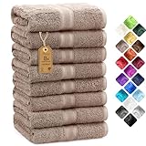 NatureMark 8 Handtücher Set - 100% Baumwolle - Saugfähige und langlebige...