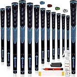 SAPLIZE Golfgriffe Blau 13er-Set mit komplettem Regripping-Kit, übergroß,...