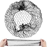 Larrel 12 Stück Nylon Haarnetz, Dickeres Haarnetz Schwarz Unsichtbar Haarnetze...