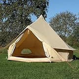 your GEAR Gobi - 3 Personen Tipi Zelt Familienzelt - Pyramidenzelt aus Baumwolle...