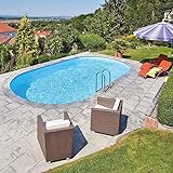 well2wellness® Sunny Pool Ovalbecken Set – Schwimmbecken, Relax Pool,...