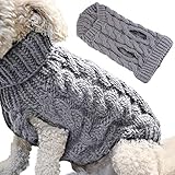 Petyoung Hundepullover Weste Warmer Mantel Haustier weiche Strickwolle Winter...