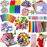 MULEVIP Bastelset Kinder 1500+Pcs Kunst und DIY Handwerk für Kinder,...