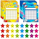66 Belohnungstafel/Star Chart in 2 Designs mit 2024 Sternstickern