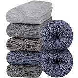 Belloxis Sockenwolle Herren Socken 43-46 Thermosocken Warme Dicke Wintersocken...