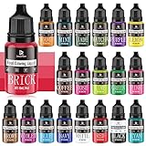 Lebensmittelfarbe - 20 Farben x 10ml Flüssige Konzentrierte Lebensmittel Farben...