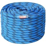 VEVOR statisches Kletterseil 12,7 mm, 60,9 m Outdoor-Kletterseil aus Polyester,...