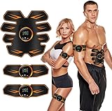 HONGXIAN EMS Trainingsgerät, Stimulationsgerät Bauch Muskeln, 8 Modi & 19...