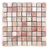 DIVERO 11 Fliesenmatten Naturstein Mosaikfliesen aus Marmor für Wand und Boden...