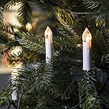 Lights4fun 20er LED Weihnachtsbaum Kerzen Licherkette koppelbar bis 8 Sets...