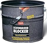 Lugato Schwarzer Blocker Spachtelmasse 5 kg - Für Abdichtungs-, Reparatur- und...