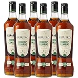 GUAJIRO Ron Miel Honig Rum 30% von den Kanaren Sparpaket 6 x 1 Liter