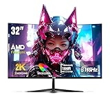 LXZ 32 Inch Computer Monitor 1800R, 2K QHD (2560 * 1440) 165Hz Frameless Display...