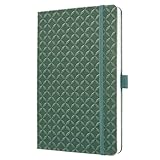 Sigel JN141 Notizbuch A5 liniert grün, Tagebuch Jolie, Hardcover, Gummiband,...