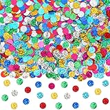 MARFOREVER Konfetti Rund, Bunt Glitzer Konfetti Faschingsdeko Tisch Metallisch...