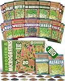 ZenGreens® - Bio Sprossensamen im 20er Set - Keimsprossensamen - leichte Zucht...