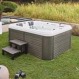 Home Deluxe - Outdoor Whirlpool - Beach Plus Treppe und Thermoabdeckung - Maße:...