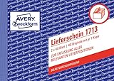 AVERY Zweckform 1713 Lieferschein speziell für Österreich (A6 quer, 2x40...