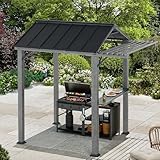Moderner Shade Grill pavillon mit Dach aus verzinktem Stahl &...