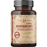 Montmorency Kirsche Kapseln – 180 Kapseln – 1200 mg pro Tagesdosierung -...