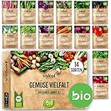 BIO Gemüse Samen Set - 14 Sorten Gemüsesamen aus biologischem Anbau,...