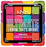 NYX Professional Makeup Lidschattenpalette mit 16 Farbtönen, Intensives und...