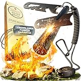 Funkenflug® Feuerstahl XXL - Mächtiges Feuerstein Survival Set mit extrem...