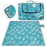 DICLLY Picknickdecke 200x200cm,Campingdecke Wärmeisoliert mit Wasserdichter...