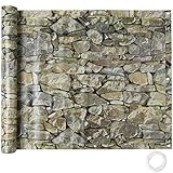 tectake® PVC Balkon Sichtschutz wetterfest, Sichtschutz Garten, Trennwand...