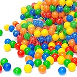 LittleTom 100 Bälle für Bällebad - Plastik Bälle Kinder Spielbälle -...