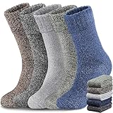 Yeblues Thermosocken Herren,5 Paar Dicke Wintersocken Warme Socken,Wollsocken...