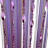 ZiDeTang Tangpan Perlen-Türvorhang Quaste Teiler Farbe Lila