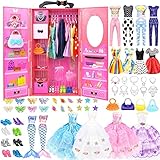 84 Kleidung für Puppen kleiderschrank Kleidung Schmuck Zubehör für 11,5 Zoll...