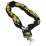 Burg-Wächter Vierkantkette, Set mit Schloss, Kette für Fahrrad, Motorrad,...