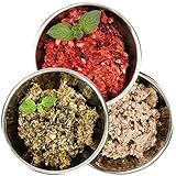 Barf-Snack gesundes Frostfutter - Sparpaket Rind-Mix-Klassik mit Blättermagen...