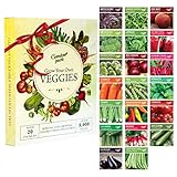 Gemüsesamen Anzuchtset mit 20 Packungen - Garden Pack – Einfaches Starter...