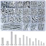 Vwoqiy 1080 Stk M3 M4 M5 M6 Schraubenset mit Sechskantmuttern und...