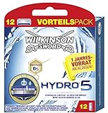 Wilkinson Sword Hydro 5 Jahresvorratspack Herren Rasierklingen, 12 Stück