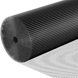 Maschendrahtzaun Schwarz 1m x 20m, Volierendraht 12mm Maschenweite 1mm...