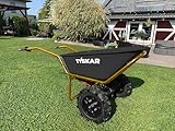 Tyskar Akku Schubkarre ESK260TWIN Doppelachser max. 260kg 100L Wanne 500 Watt...