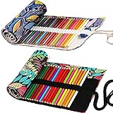 Ouceanwin Leinwand Pencil Wrap, 2 Stücke 36 Slots Bleistift Wrap, Leinwand...