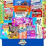 Amerikanische Süßigkeiten Box mit leckeren USA Snacks - Süßigkeiten aus...