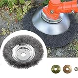 Lihaian Wildkrautbürste für Motorsense Rasentrimmer - Wildkrautbürste mit...