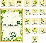 BIO Kräuter Samen Set: 16 Sorten Garten- und Küchenkräuter samenfestes...