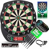 KESSER® Elektronische Dartscheibe Profi Set - E Dartboard mit 15 Dartpfeile +...