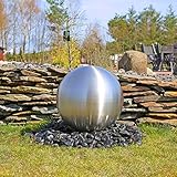 CLGarden Große Kugel aus Edelstahl 48cm Durchmesser für Gartenbrunnen Kugel...