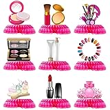 9Pcs SPA Tischdeko Mädchen SPA Honeycomb Dekoration für 3D Make up Theme Girl...