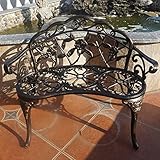 TangXiaoQi Gartenbank, Metall Aluminium Rose, passend für Garten Veranda Park...